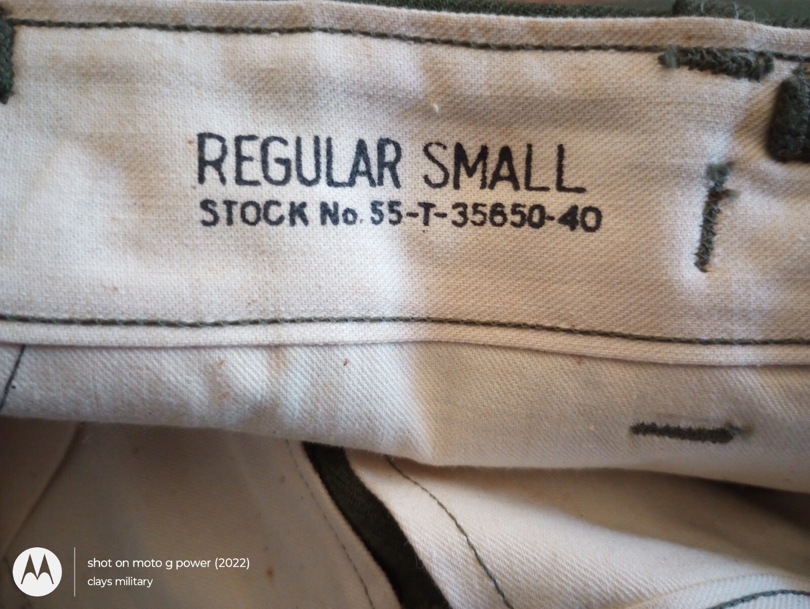 GENUINE U.S MILITARY M-51 MODEL 51 WOOL FIELD PANTS OD GREEN SMALL REGULAR 1951