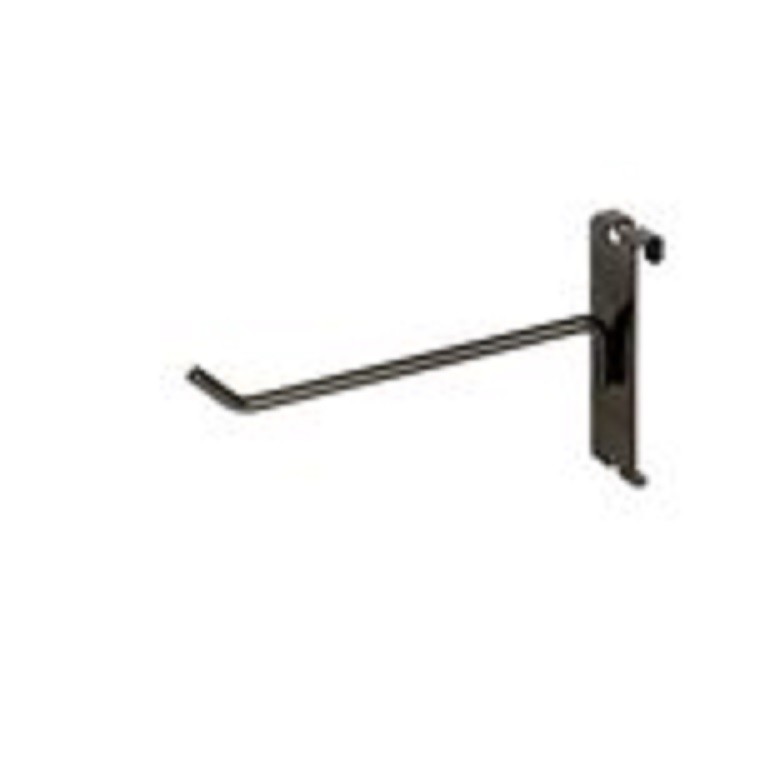 6" Gridwall Hooks - 20 Black Hooks For Gridwall or Mini Grid Cube Displays