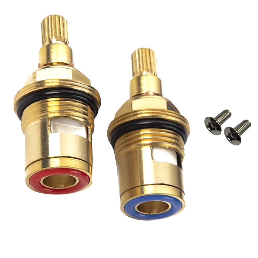 Ceramic 2Pcs Replacement Tap Cartridge Valve Kitchen Basin Mixer