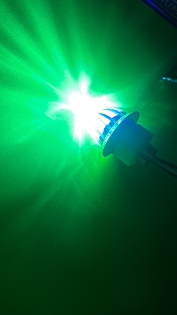 Mini 3/4" Watermelon Clearance Light (CLEAR/BLUE) 2 FUNCTIONSHigh/Low Brightness