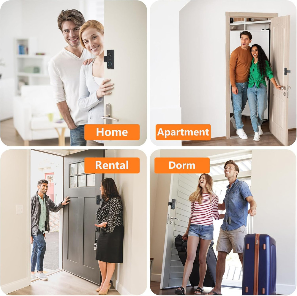 Anti-Theft Door Mount Eufy E340 No-Drill Adjustable Mounting Bracket Eufy Sensor