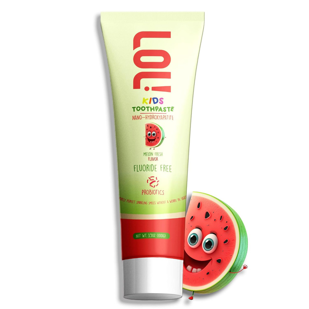 LOL Kids Toothpaste No Fluoride, Nano Hydroxyapatite Toothpaste, Probiotics, ...
