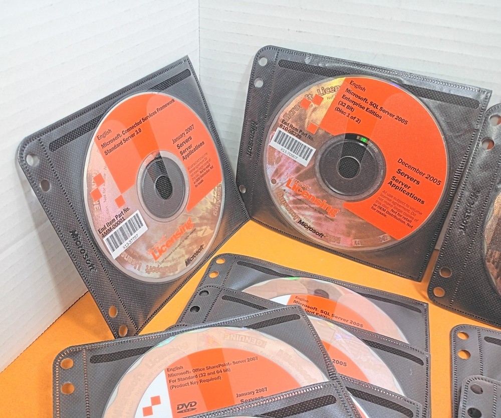 🔥 Used Microsoft licensing SQL Server Visual Studio Office Client Software CD