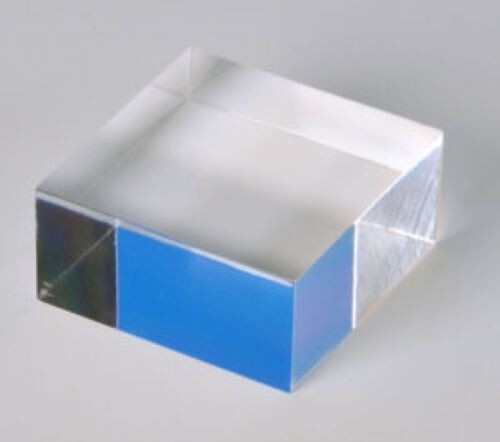 Clear Acrylic Solid Polished Display Block  1" H x 5" W x 7" L