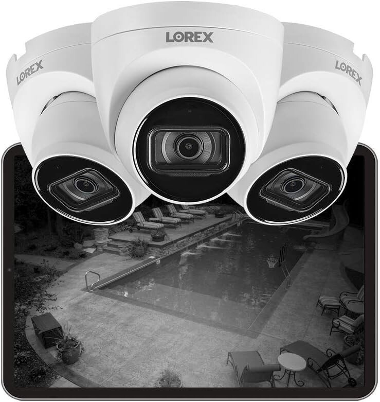 🔥 Lorex E841CD-E 4K Ultra HD Security IP Audio Recording Dome Camera 130ft 🔥