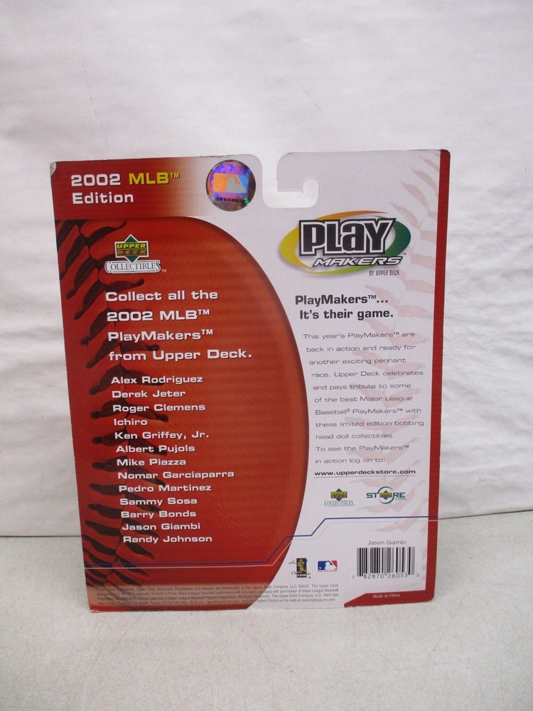 Upper Deck Play Makers Bobble Head Jason Giambi