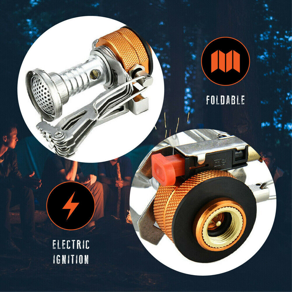 Portable Cookware Gas Camping Stove Butane Propane Burner Outdoor Hiking Picnic