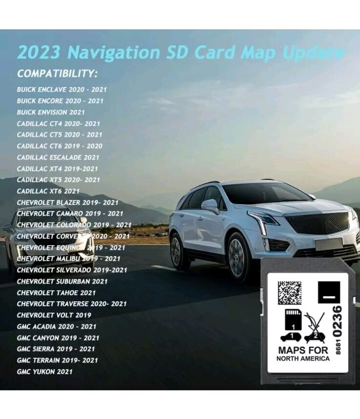 86810236 Latest Version GPS Navigation SD Card Update.