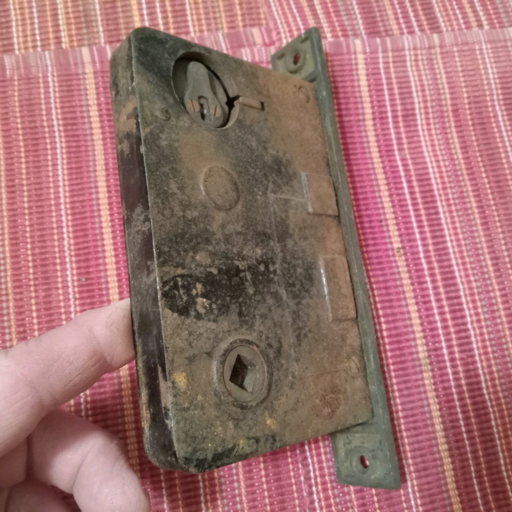 Antique Sargent Push Button Mortise Lock No Key