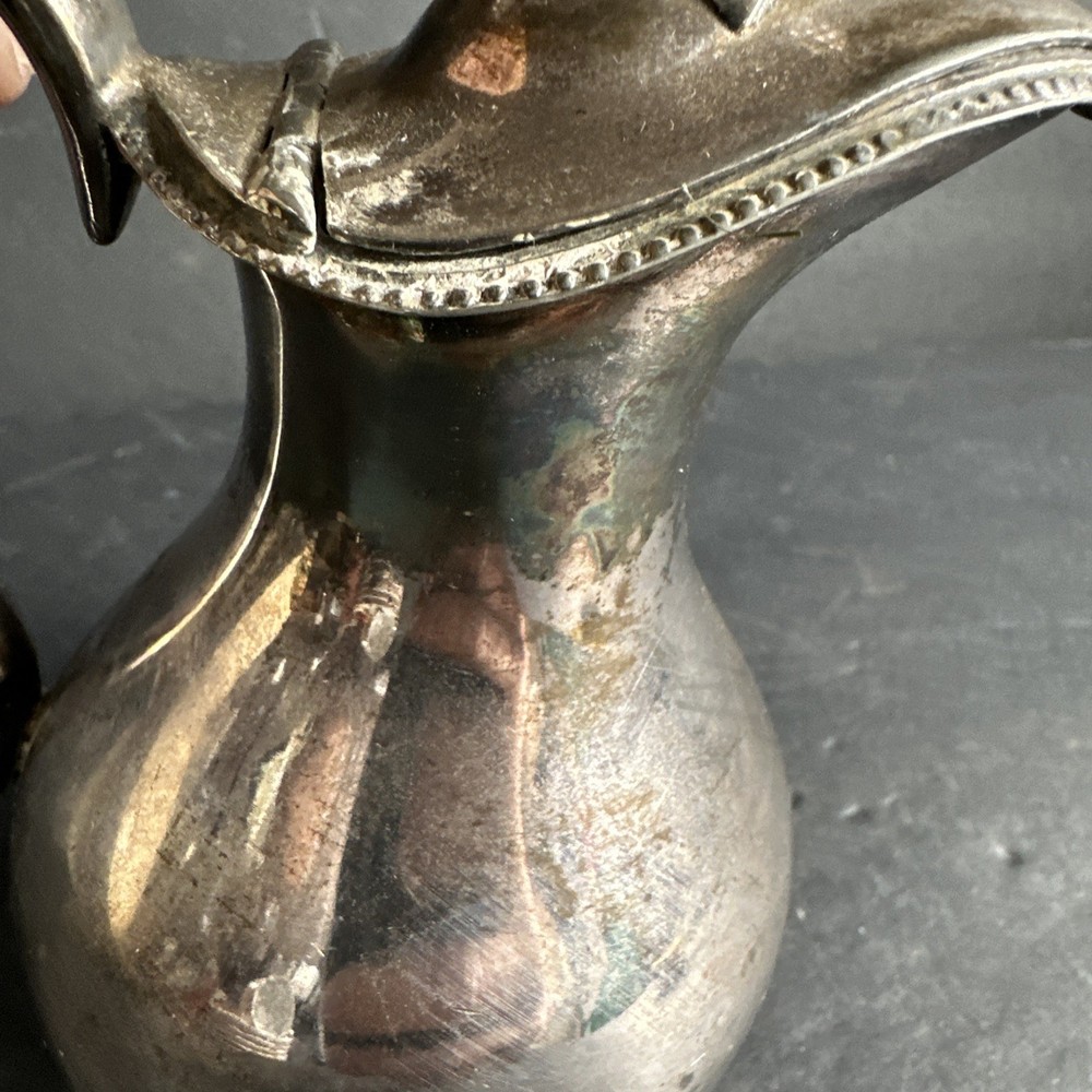 Rare Fine Quality Silverplate Maple Syrup #R28