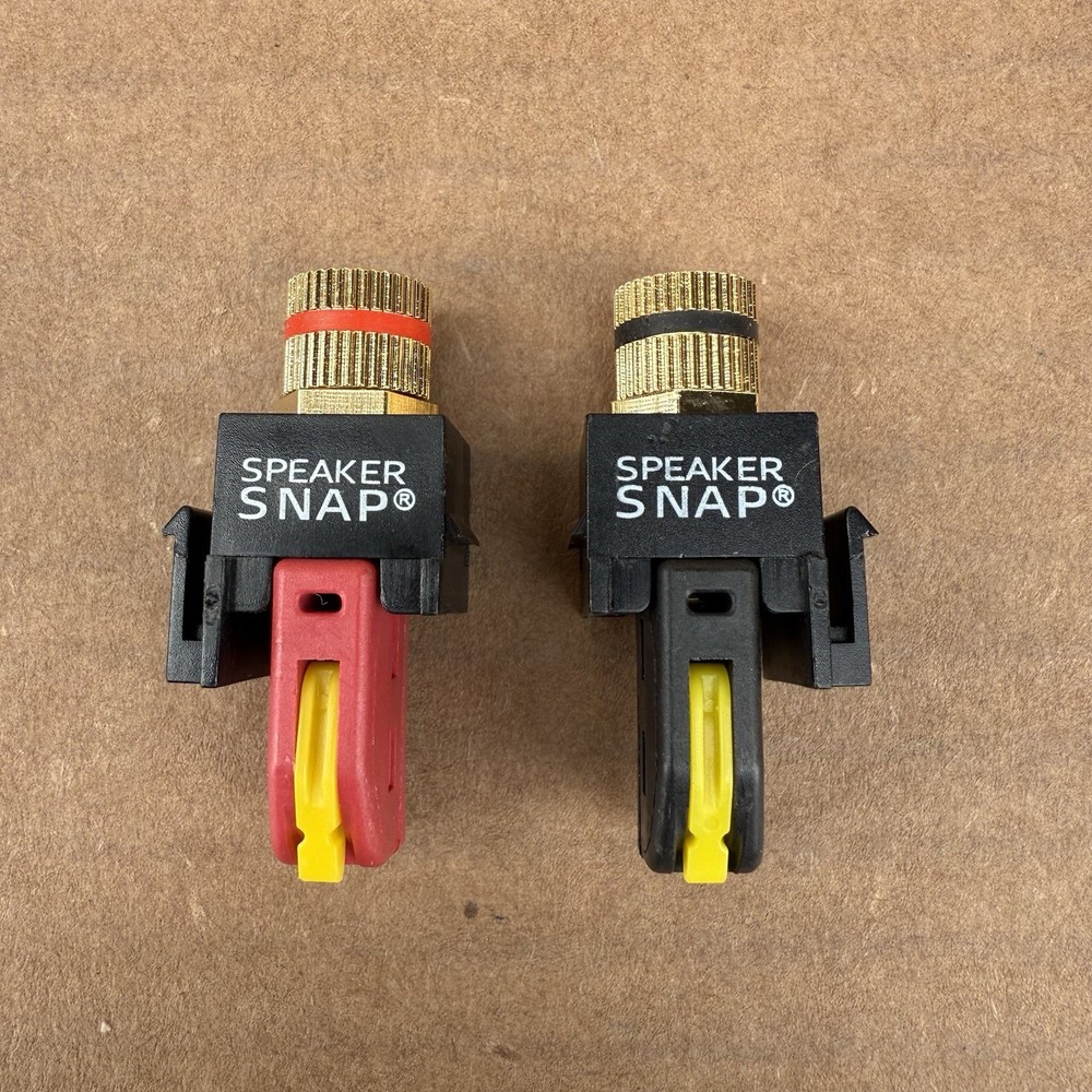 Speaker Snap Keystone Binding Posts 12 Pairs / 24 Pieces - Black