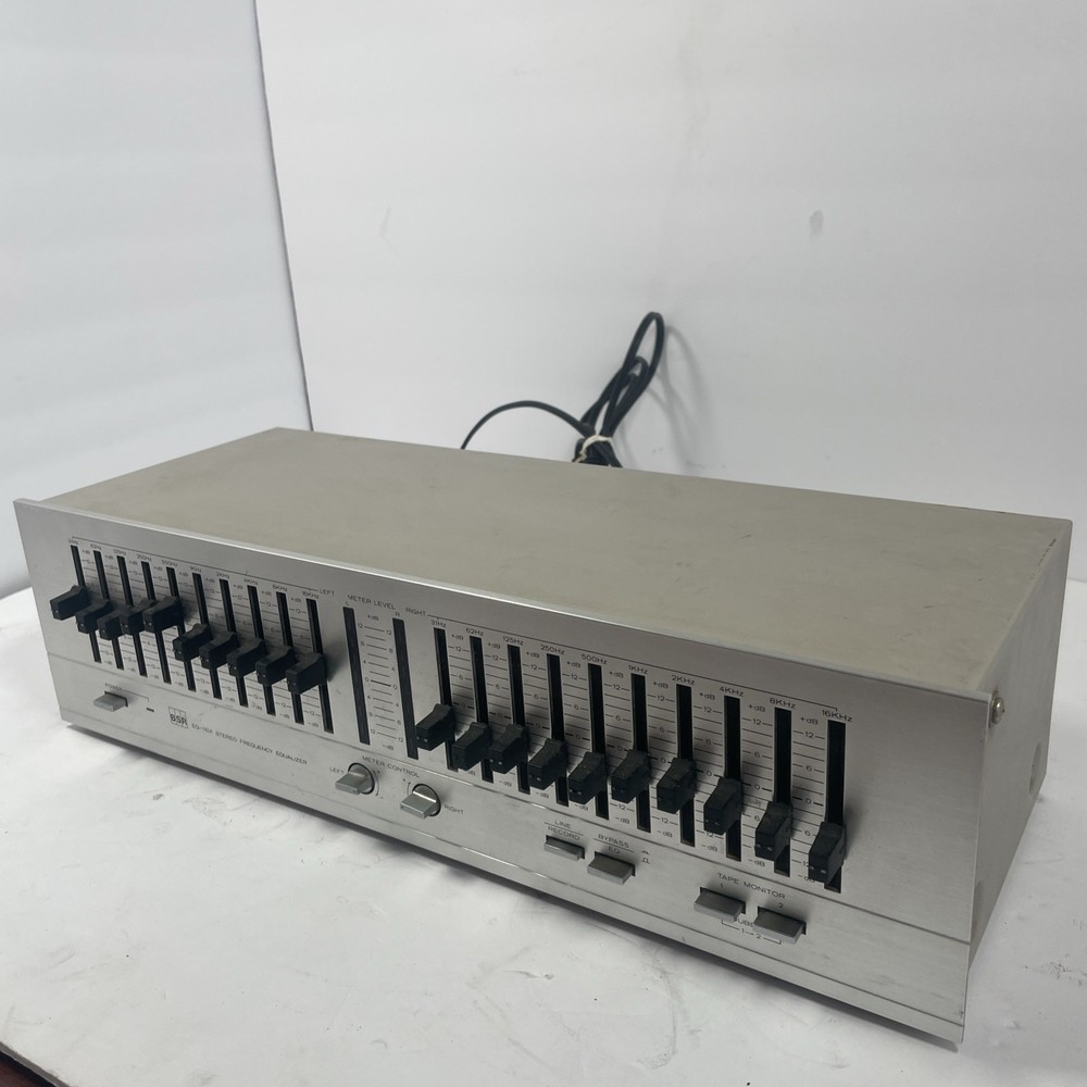 Vintage BSR EQ-110X Stereo Frequency Equalizer - Tested Working
