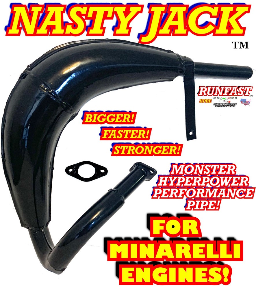 Minarelli Style Motorized Bike Race Engine 6HP High Performance Engine + Pipe