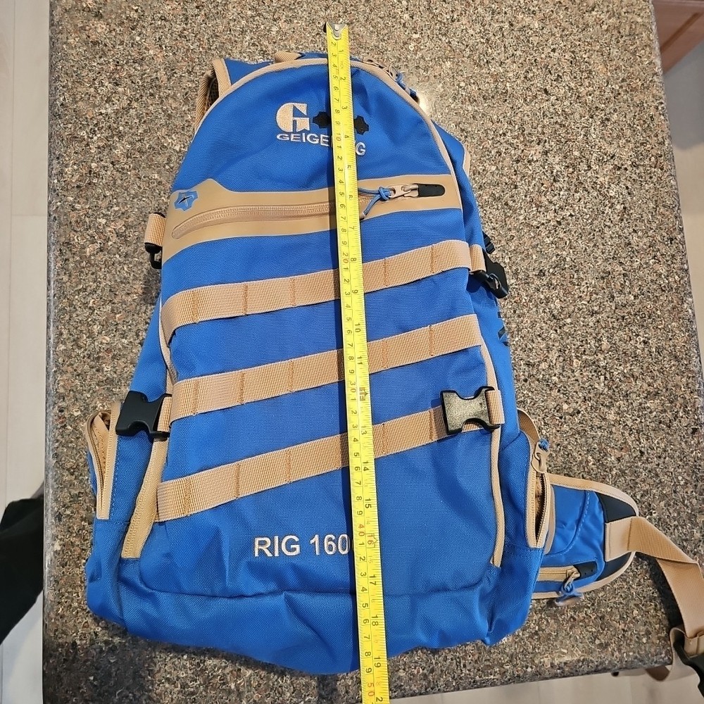 Geigerrig Rig 1600 Hydration Pack Adjustable Straps Padded Backpack Rare BLUE