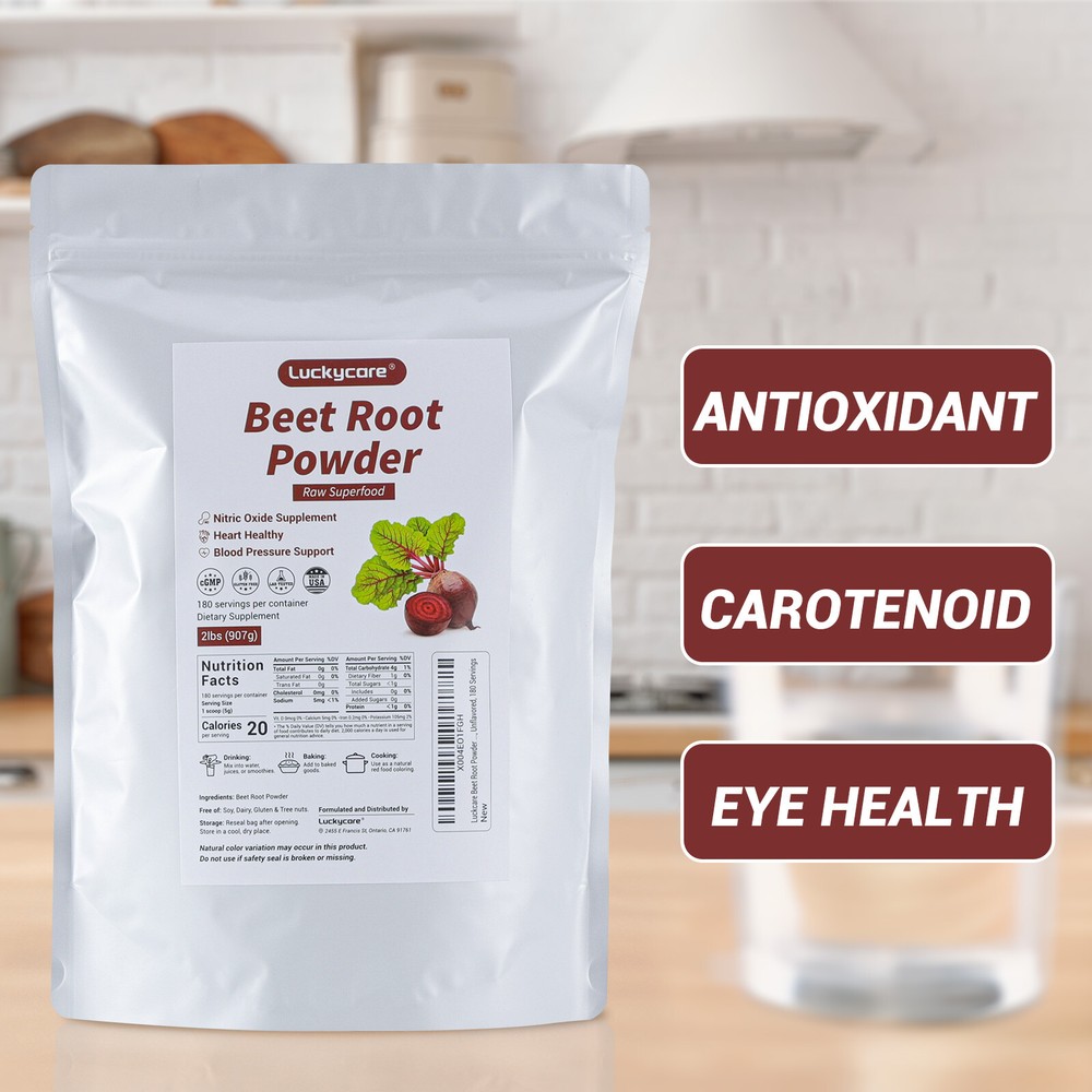 4LBS Organic Beet Root Powder - Beet Powder Organic, Beetroot Supplement Non GMO