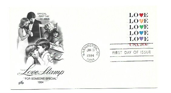2072 Love stamp 1984, ArtCraft  FDC