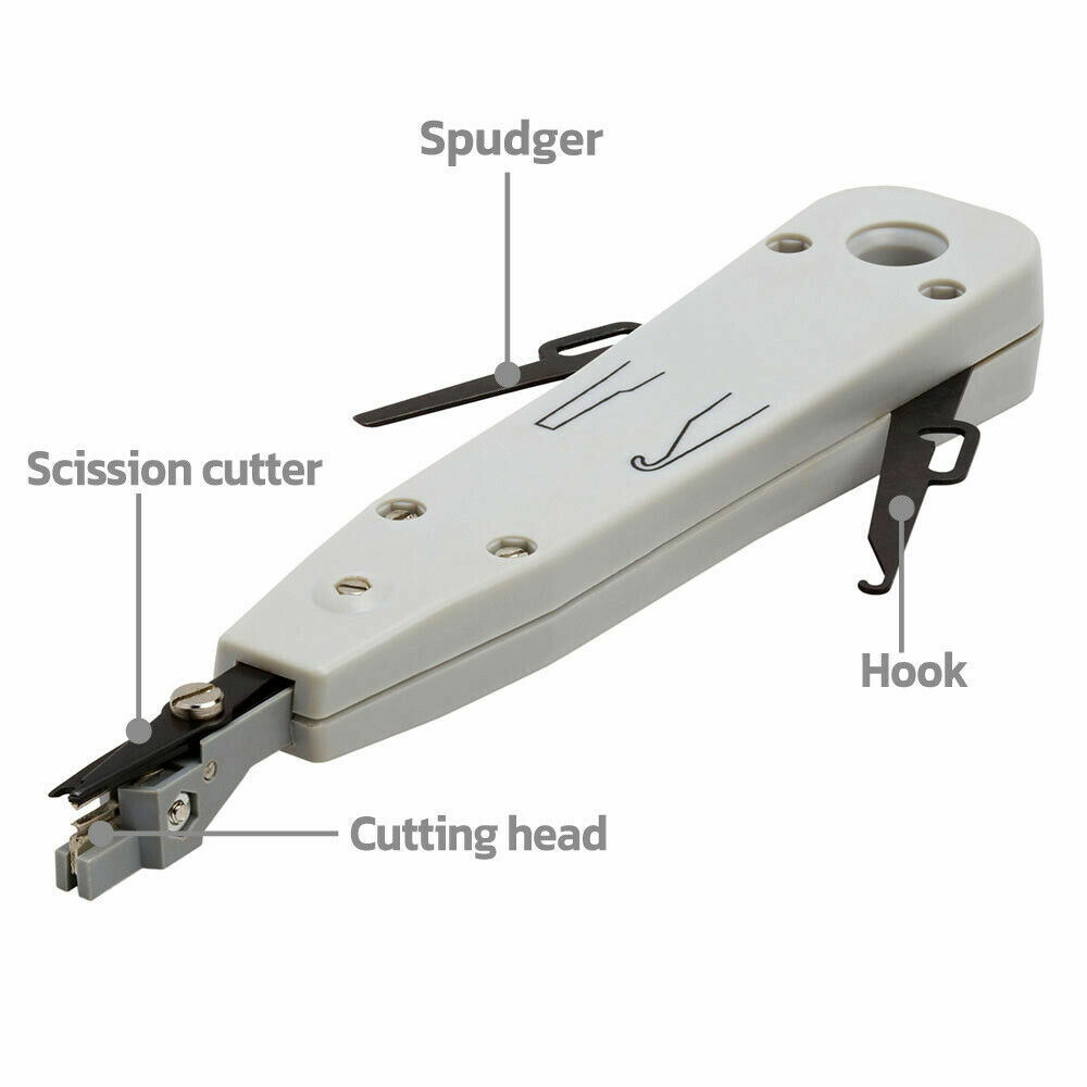 Impact Punch Down Tool 110 Blade Network Wire Cable Cat3 Cat4, Cat5e, and Cat6