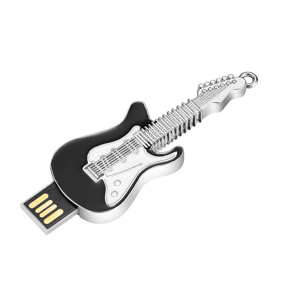 USB Flash Drive, Guitar Shape 64GB USB2.0 USB Memory Stick Date Storage Pendr...