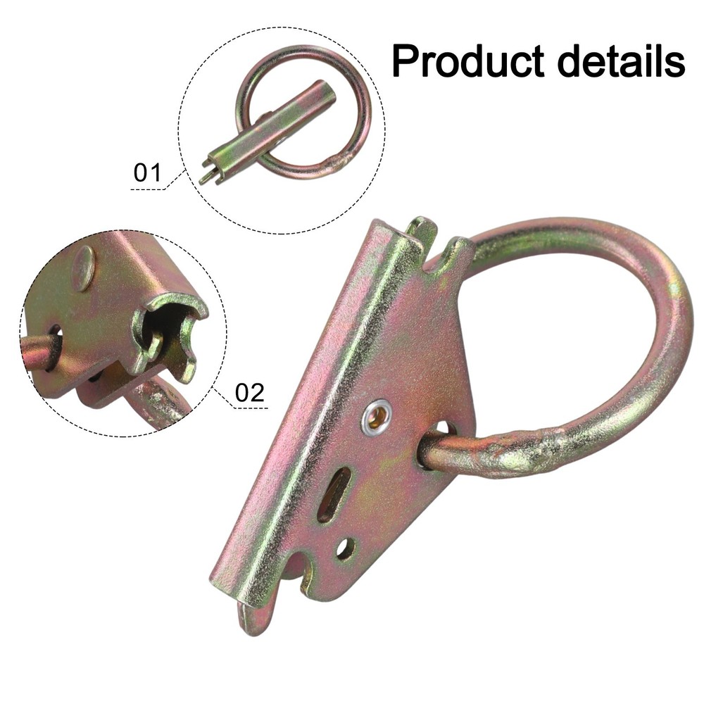 Effortless For cargo Securing with 5PCS Heavy Duty E Track O Rings Set