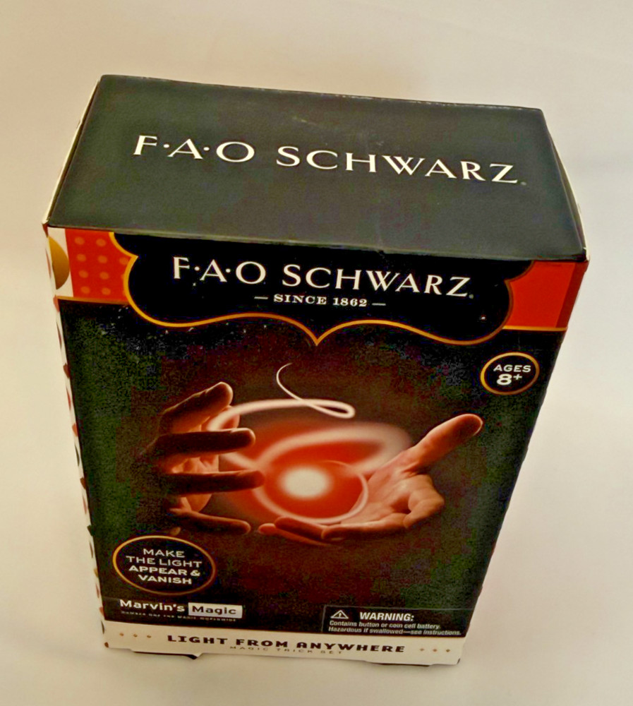 FAO Schwarz Light From Anywhere Magic Trick Set Marvin’s Magic NEW