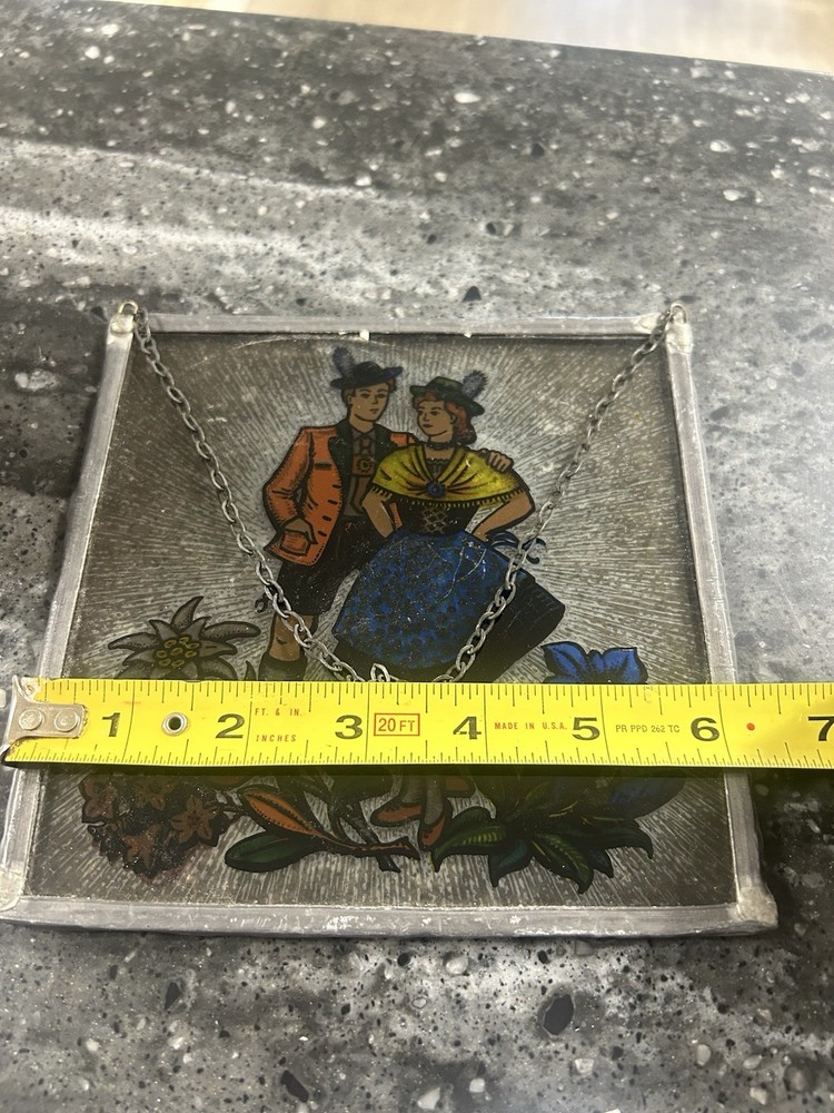Stained Glass German Couple