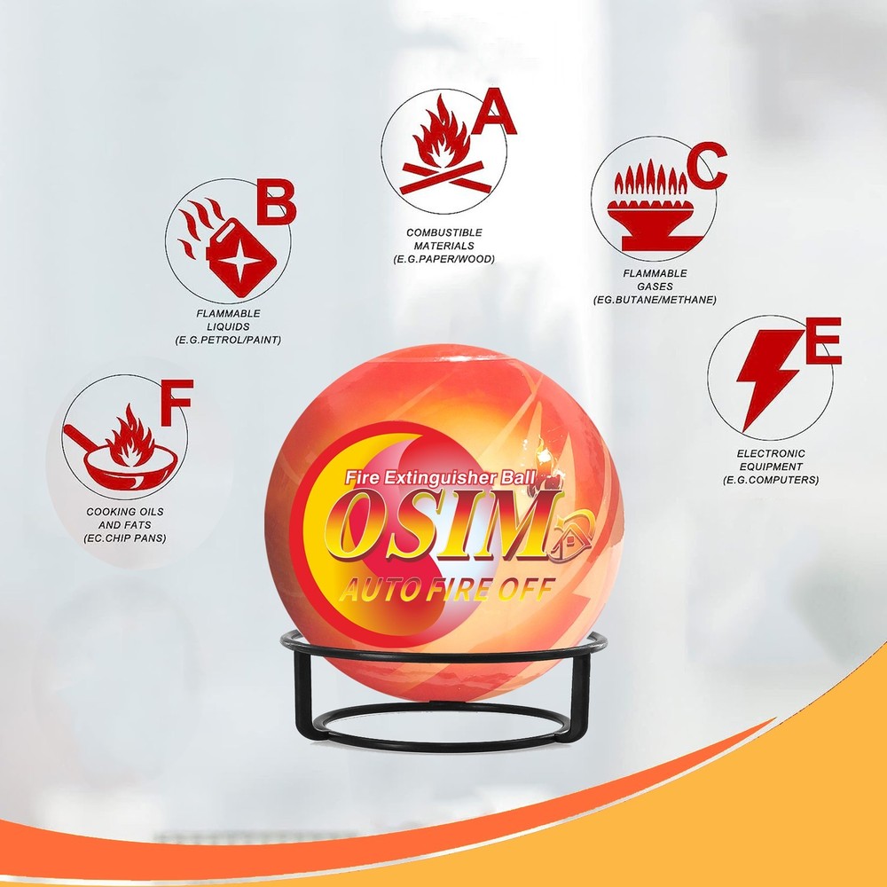 12-Pack Automatic Self-Exciting Fire Extinguisher Ball with Hook and Mount