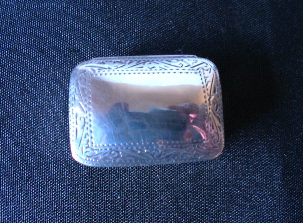 Solid Silver Snuff Box Imported from Denmark Dated from 1906 to Sheffield