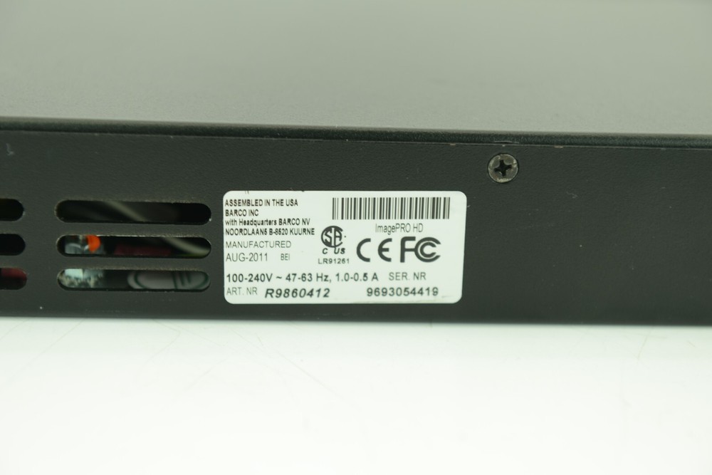 Barco Folsom ImagePro HD All-In-One Signal Processor Rackmount - Version 2.43