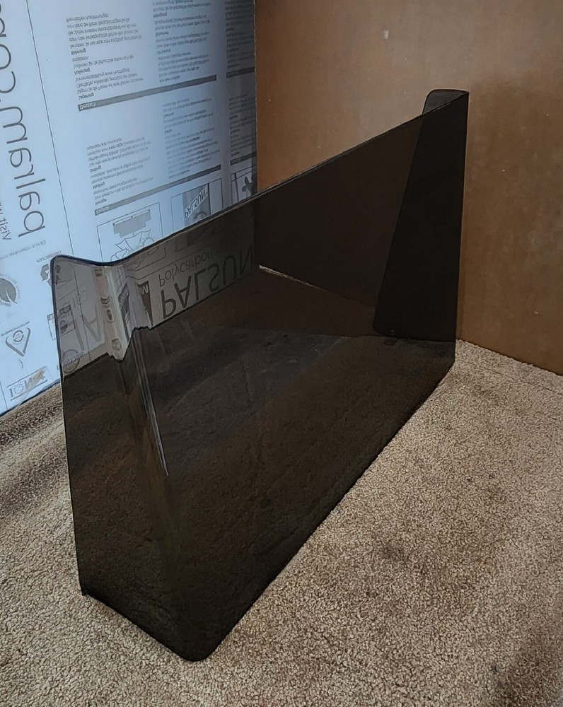 Center Console boat windshield 25" ID,  1/4" plexiglass (taller version)