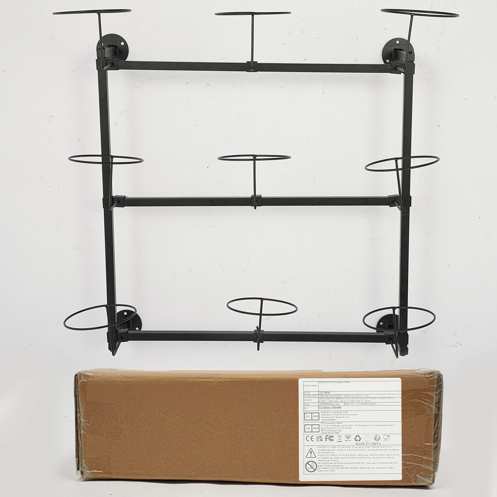 Wall Mount Hat Rack, Hat Storage Hanger, 3-Tier Wall-Mounted Hat Display Rack