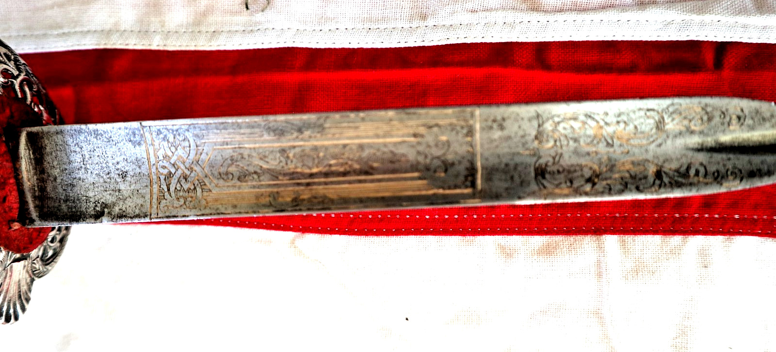 FRENCH INDIAN WAR REVOLUTIONARY WAR SILVER HILT SMALL SWORD HALLMARKED 1762