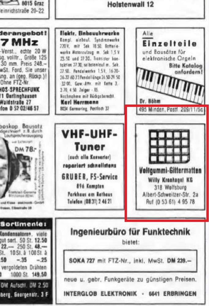 Solid Rubber Mesh Mat - Original Crown Hail - Unbeatable Helpful In Workshop