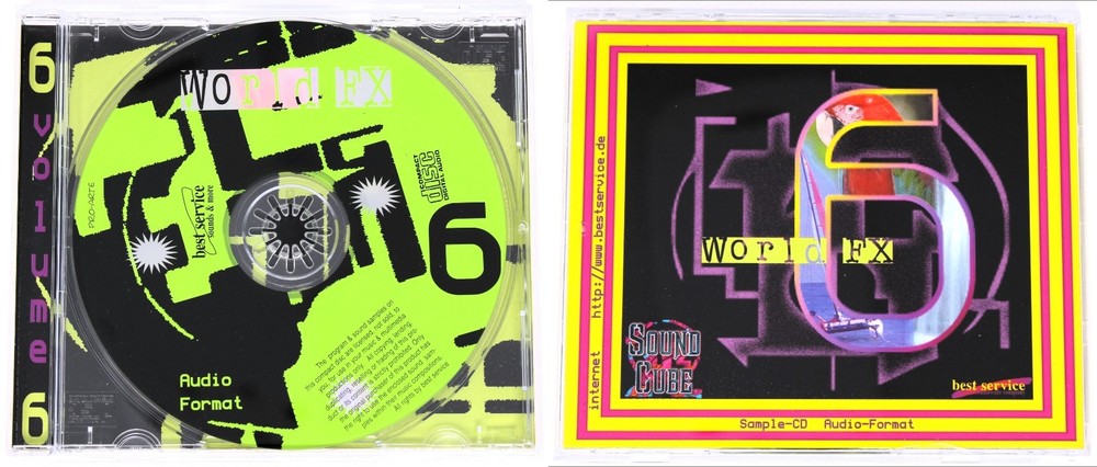 Best Service Sound Cube Audio Format Sample/Sound Library/Sampling 10 CD Box Set