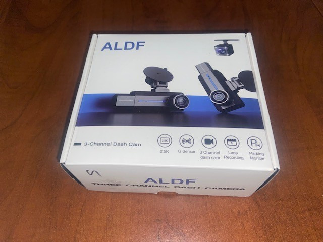 ALDF 3 Channel 2.5K Dash Camera With Loop Recording And G Sensor new in box