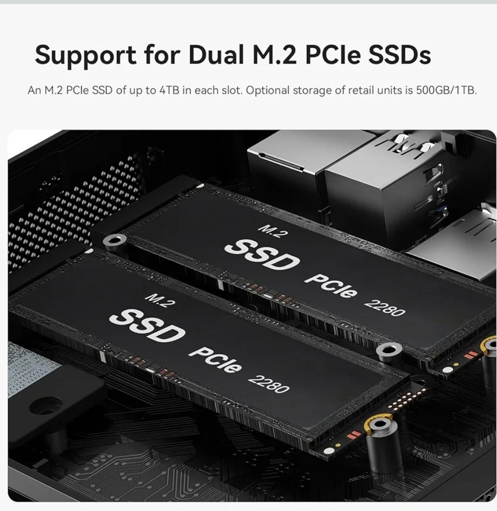 Ser Series Mini PC AMD RYZEN 7 6800 PROCESSOR 24GB MEMORY 500 GB