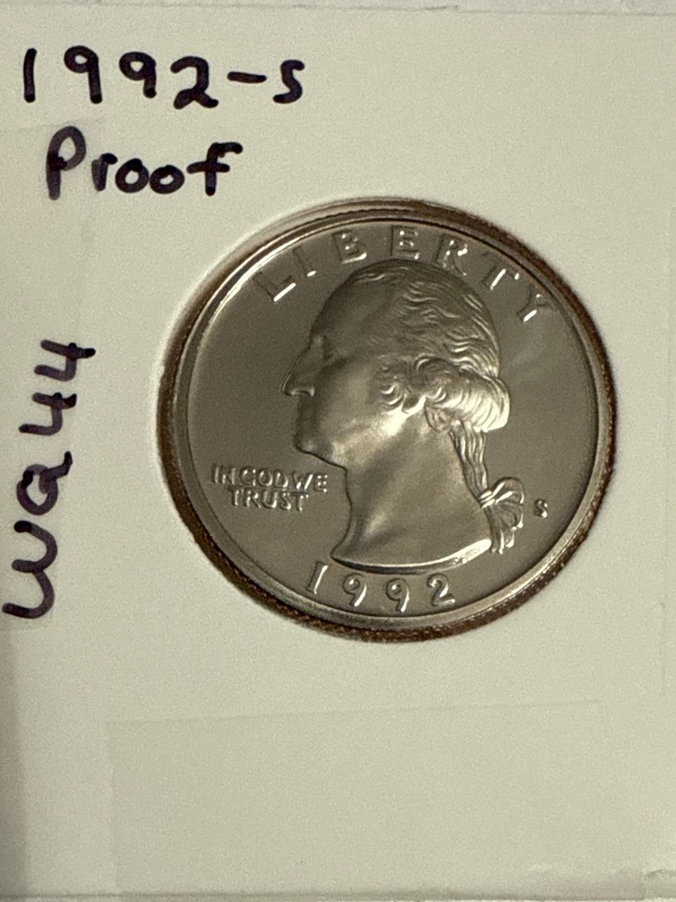 1992 S Proof Washington Quarter