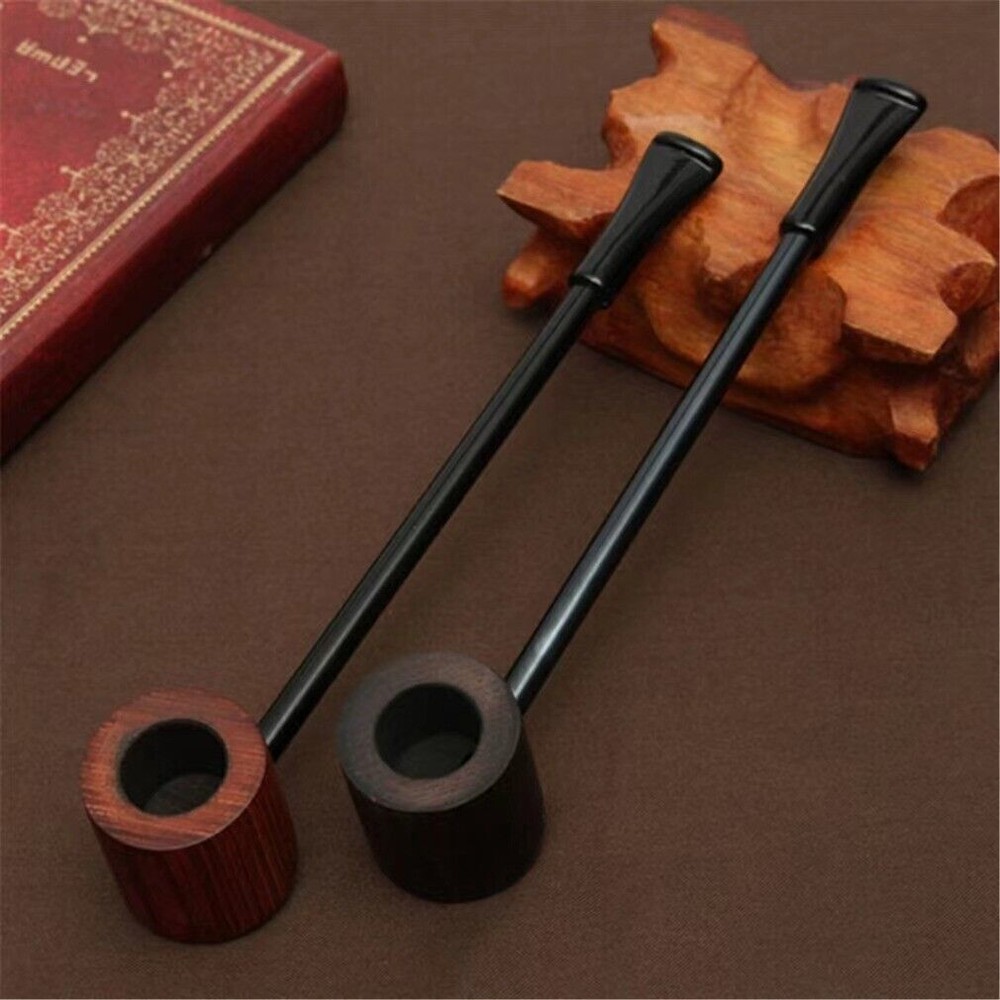 2 PCS Solid Wood Tubes – Removable, Portable, Long Flat Bottom, Random Color