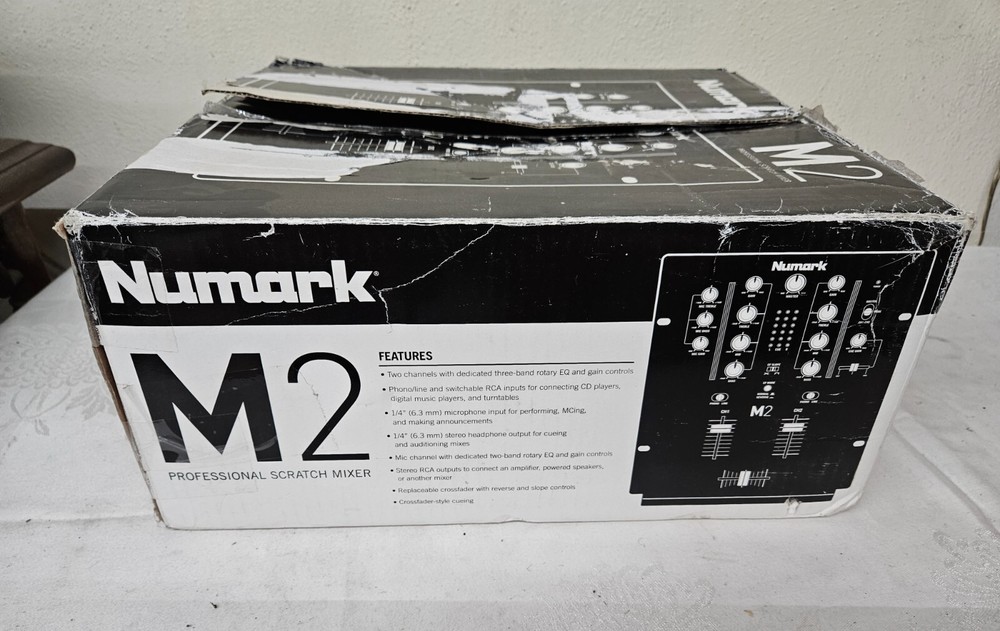 NUMARK M2 Professional Scratch Mixer Original BOX w Styrofoam Inserts BOX ONLY