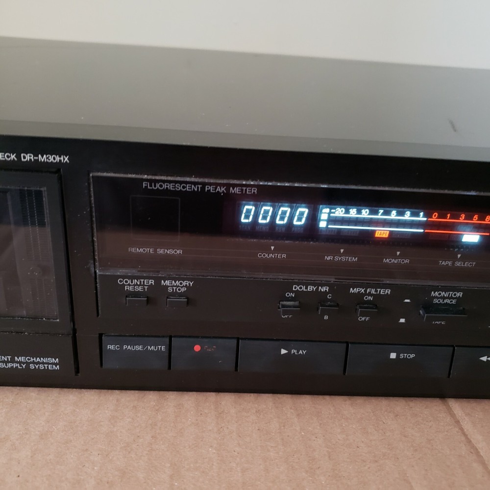 Denon DR-M30HX Cassette Deck 3-Head CL Dual Capstan Untested/As Defective READ!