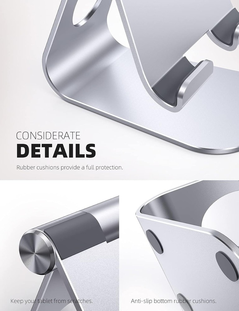 Light Gray Stand 4-13 Tablet Silver