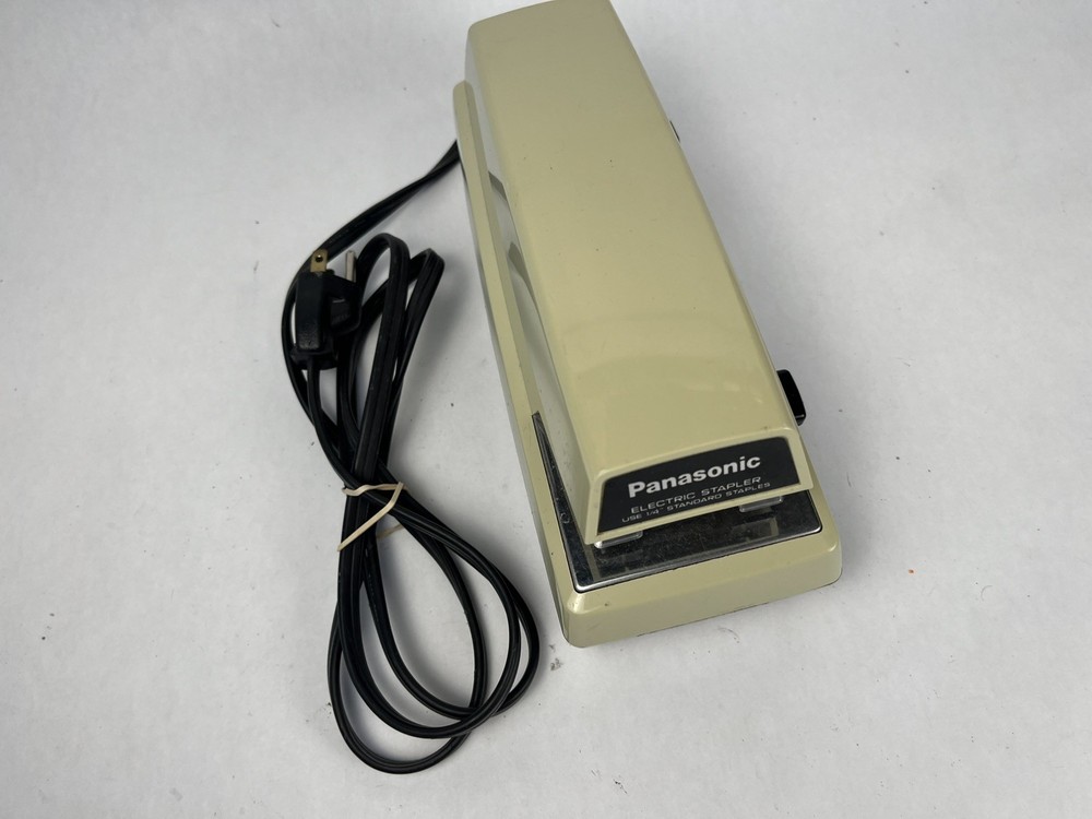 Panasonic AS-300 Automatic Electric Stapler w/ Key Adjustable Margin WORKS GREAT
