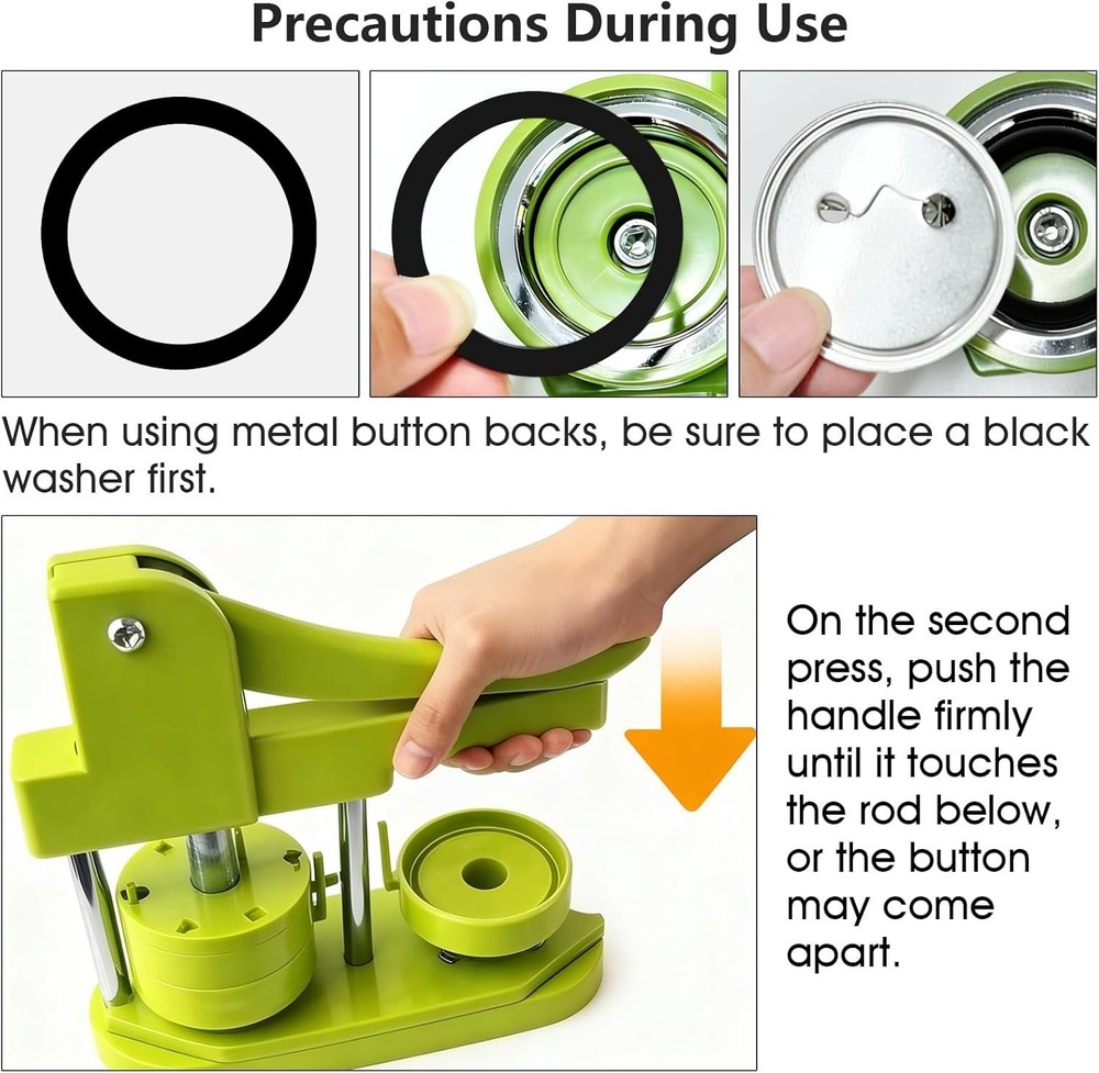 Button Maker Machine 58mm Pin Installation-Free DIY Pin Badge Button Maker ...