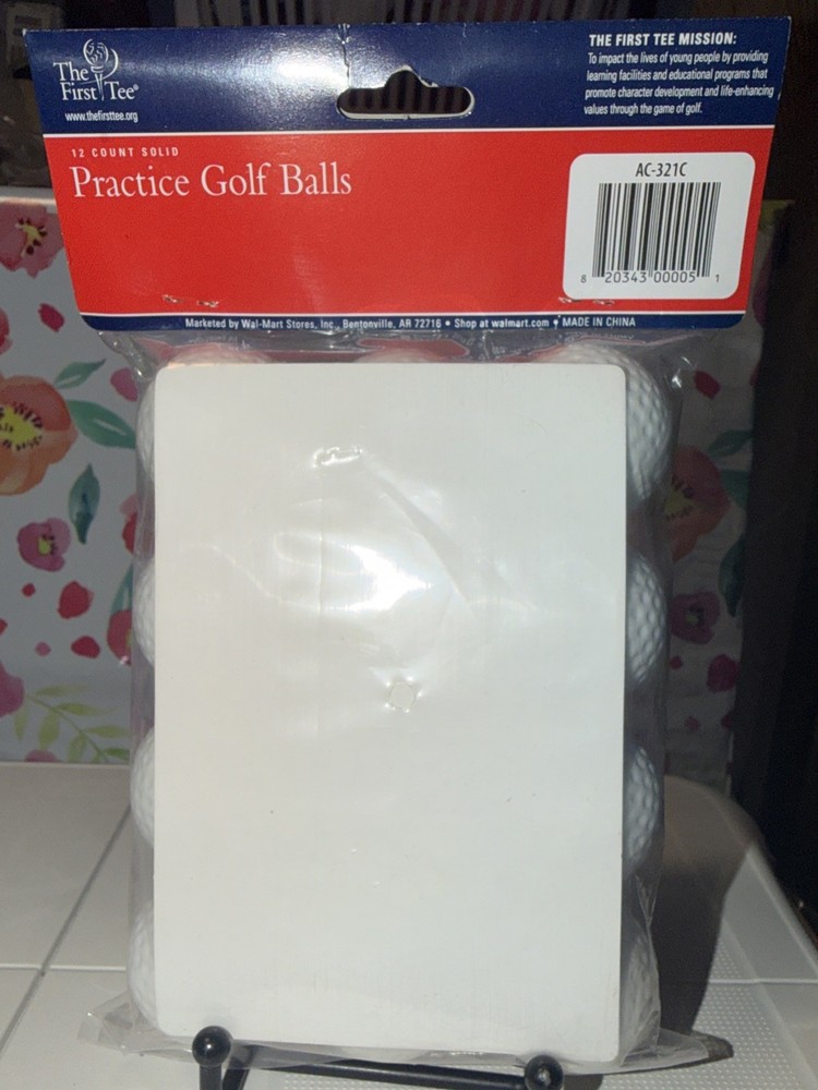 PGA Tour -12 Count Plastic Practice Golf Balls Solid Training Swing Simulator