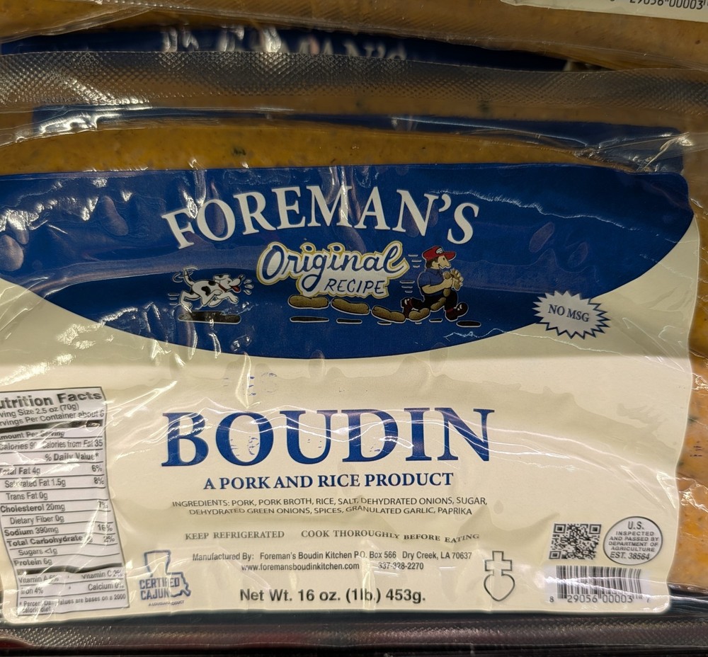 Foreman's Original Boudin 16 Oz (4 Pack)