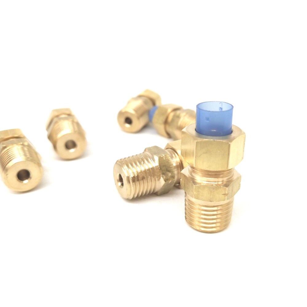 1PCS SMC KFH12U-02 Brass Embedded Fitting Flush Through Connector New