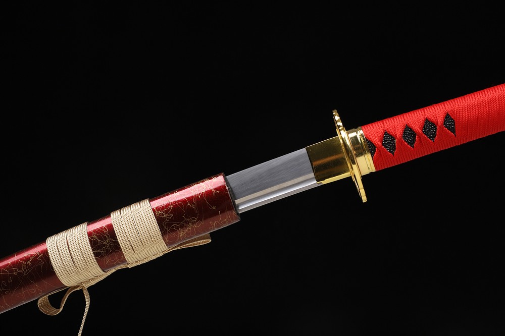 Battle Ready Hand Polished Red JP Samurai Sword Katana 9260 Spring Steel Sharp