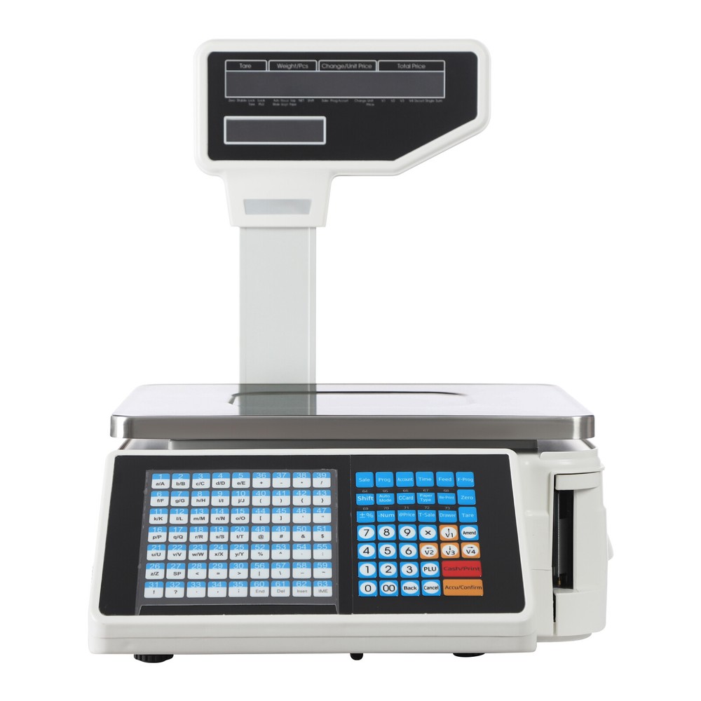 Electronic Weight Scale With Thermal Label Printer Digital Price Computing Scale