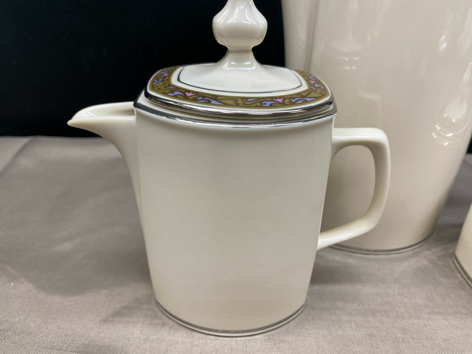 Franciscan "CONSTANTINE" Masterpiece ~ USA ~ 5 Cup Coffee Pot, Creamer, Sugar
