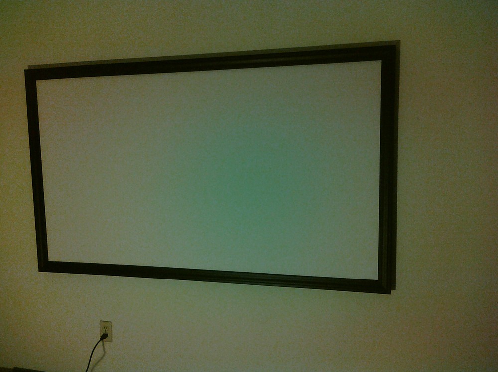 110" High Contrast Grey Projection Screen Material + Plans For DIY Fixed Frame!!