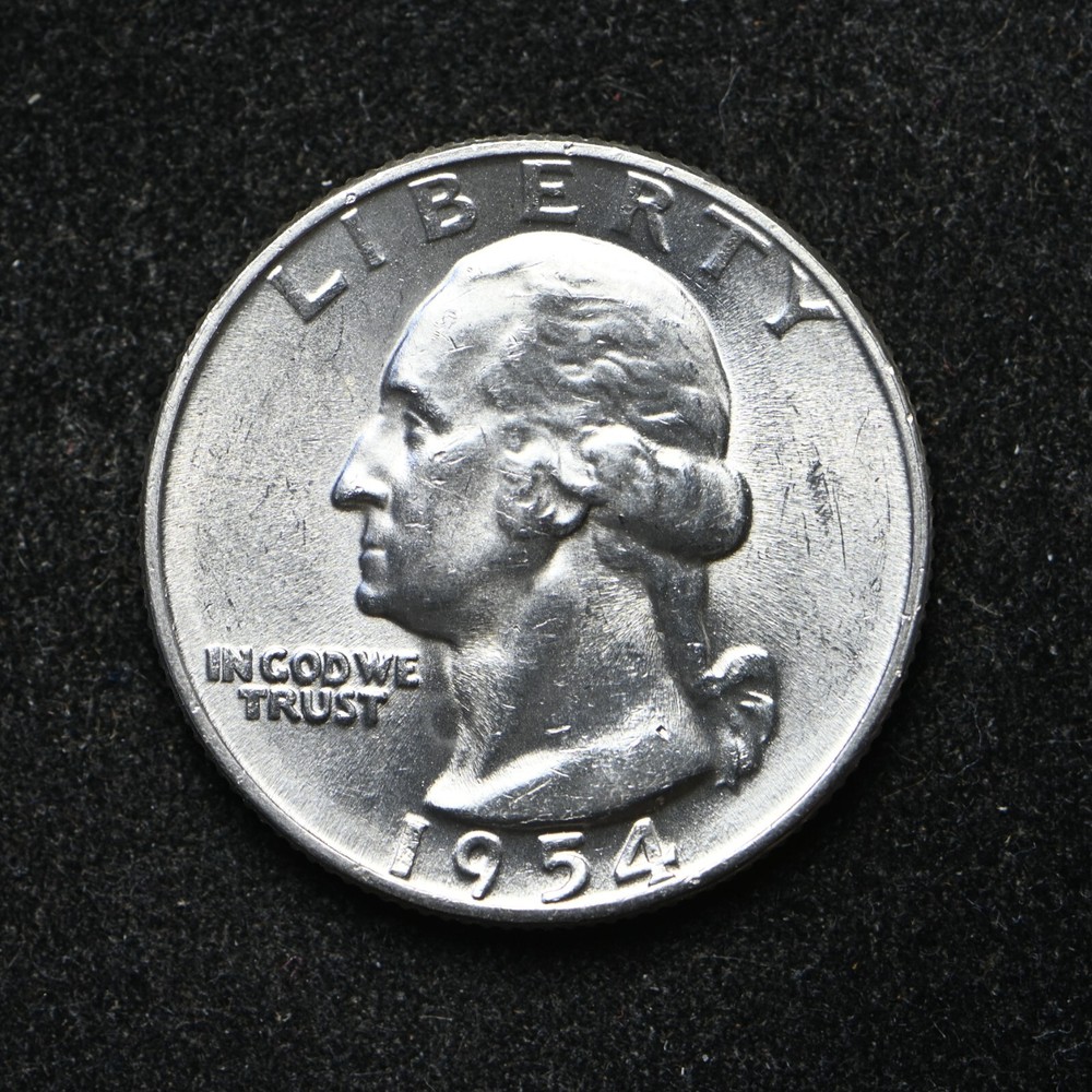 1954 Washington Silver Quarter BU (bb17191)